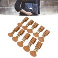 thumbnail image 1 of Leather Snap Toggle Buckle for Coat Jacket DIY Leather Craft - 10 Sets, Adjustable Metal Leather Clasp Fasteners, 1 of 7