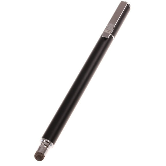 Touch Screen Pen Stylus for iPhone 16/Pro/Max/Plus - Fiber Tip Aluminum Lightweight Black
