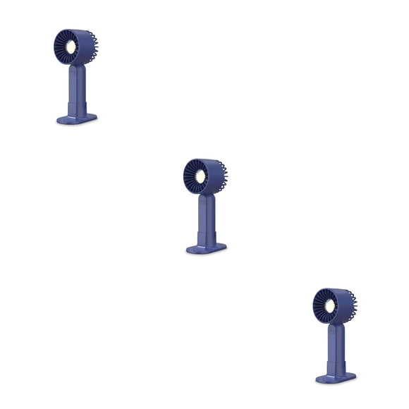 Ventilador de mano personal recargable Wosthever ajustable inalámbrico Azul 3Conjunto