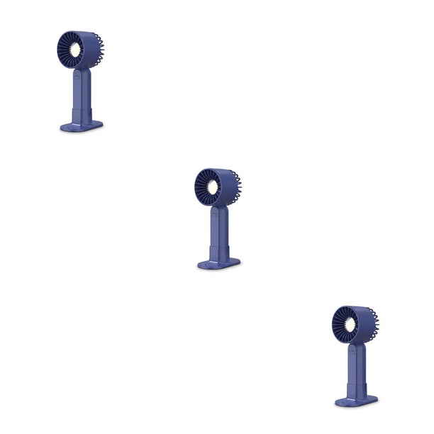 Ventilador de mano personal recargable Wosthever ajustable inalámbrico Azul 3Conjunto
