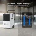 thumbnail image 4 of Moiswell 170-Pint Commercial Dehumidifier with Pump - Covers Large Spaces up to 7,500 Sq Ft, 4 of 8