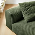 thumbnail image 4 of Solace Modular Corduroy Upholstered Armless Chair in Fern, 4 of 9