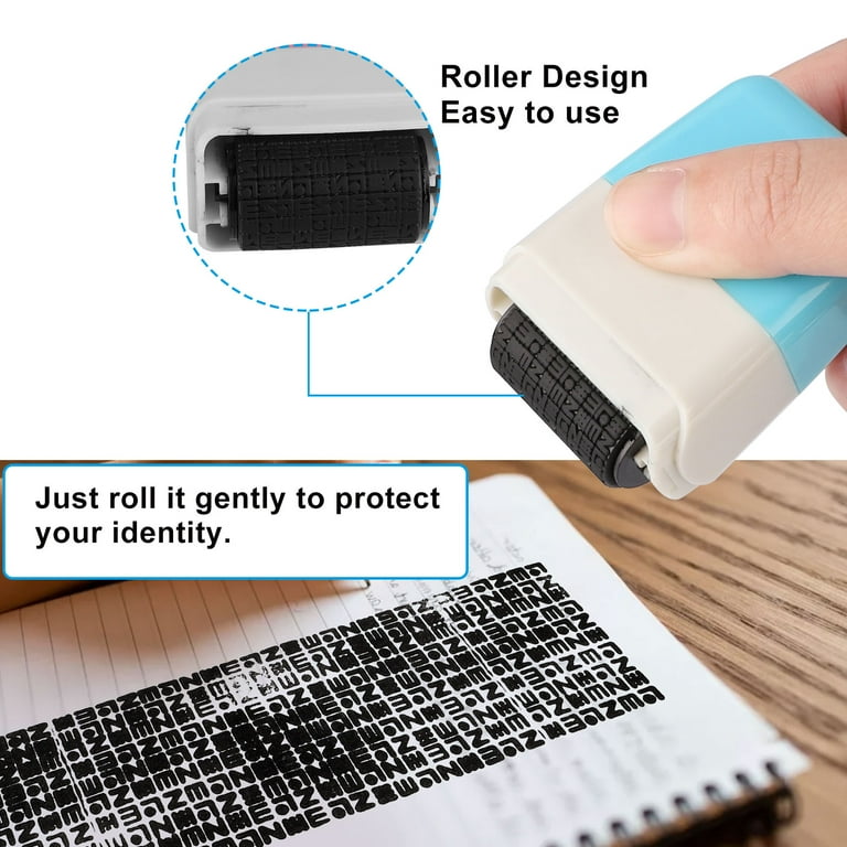 Identity Theft Protection Stamp Roller,for Personal Information Blackout, Privacy Confidential And Address Blocker | PH