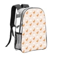 thumbnail image 3 of Sikiie Funny Chicken Clear Backpack, Transparent Bookbag for School for Women Men, Capacity Clear Bag for College, Travel, 3 of 7
