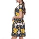 thumbnail image 2 of Easygdp Mouse Cheese para Vestido Transpirable de Mujer, Vestido Suelto de Manga Corta con Pliegues y Bolsillos para el Verano, 2 of 6