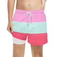 thumbnail image 4 of WOYY Big Boys Beach Swimming Trunks Compression Liner Stretch Board Shorts, Sizes 7-8Y, 4 of 4