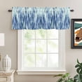 thumbnail image 2 of Navy Blue Vintage Rod Pocket Curtain Valance, Stripes Painting Retro Abstract Art Farmhouse Window Valance for Living Room, Bedroom, Kitchen 60"W x 18"L, 2 of 9