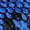 Blue Snake, variant on Women's Snake Printed Block Heel Ankle Strap Sandals Purple Snake 7