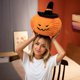 thumbnail image 2 of Almohada blanda de calabaza de Halloween Almohada de calabaza de Halloween Almohada divertida de calabaza de Halloween con sombrero Almohada blanda de calabaza naranja Feliz fiesta de Halloween Fal, 2 of 5