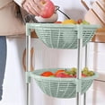 thumbnail image 5 of Honmine Multifunctional Plastic Storage Basket Floor Tripod Kitchen Vegetable and Fruit Storage Rack Drain Rack, 5 of 6