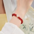 thumbnail image 2 of Pulsera de ágata roja y ojo de gato con cuentas de 8 mm para mujer, 2 of 2