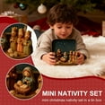 thumbnail image 2 of Leutsin Mini Christmas Nativity Set in a Tin Box - Handcrafted Pocket Size Nativity Scene Gift Tin,Exquisite Resin Nativity Sets & Figures,Christmas Decoration Indoor for Home Gifts Decor,1PC, 2 of 9