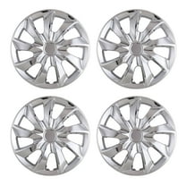 (4 Pack)17 inch Universal Wheel Rim Cover Hubcaps Snap on Car Truck Fit R17 Tire-Chrome