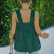 thumbnail image 4 of Camisetas sin mangas con volantes de verano para mujer, blusa sin mangas con estampado elegante e informal, holgada, para la vida diaria y el trabajo, 4 of 6