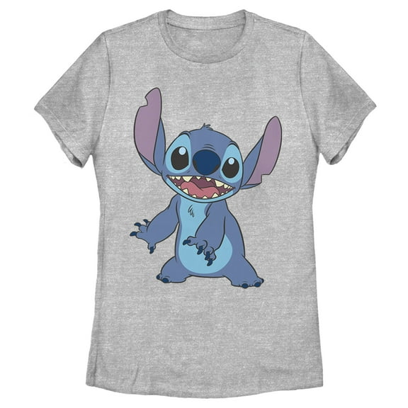 Women's Lilo & Stitch Happy to See Me Graphic Tee Athletic Heather 2X Large