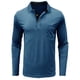 thumbnail image 2 of Blusa y camisa de manga larga con cuello vuelto para hombre, estilo casual, con bloques de color, de poliéster y manga larga., 2 of 5