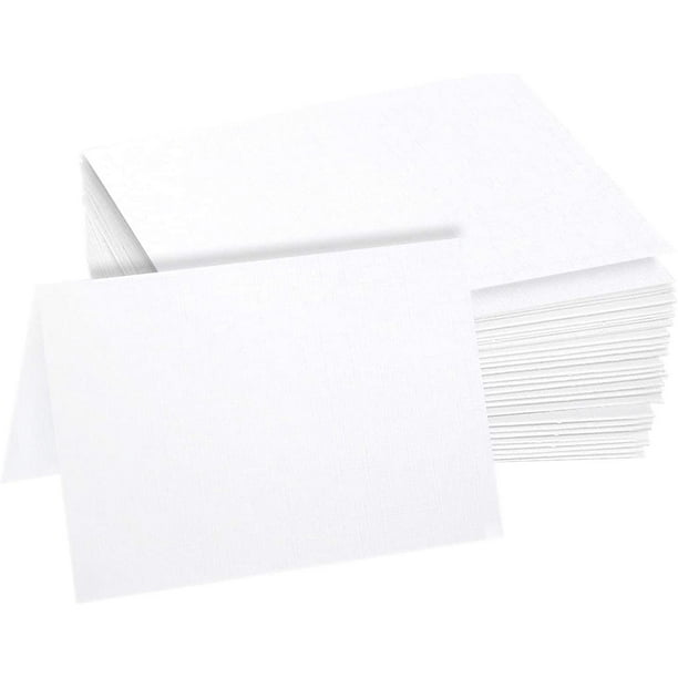 Hamilco Linen Cardstock Thick Paper 5 x 7" Blank Folded Cards