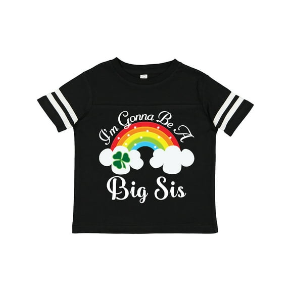 Inktastic Big Sis St Patricks Irish Sister Announcement Girls Toddler T-Shirt