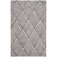 thumbnail image 2 of SAFAVIEH Micro-Loop Horatio Diamond Trellis Wool Area Rug, Charcoal/Ivory, 6' x 9', 2 of 7