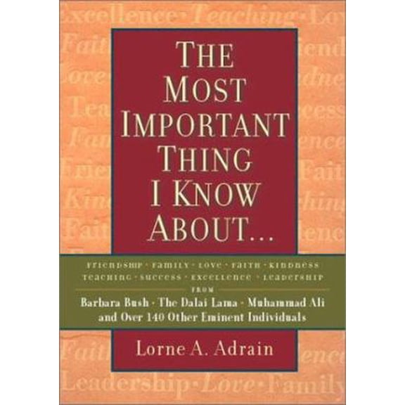 Pre-Owned The Most Important Thing I Know About... (Hardcover) 0740719106 9780740719103