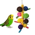 thumbnail image 1 of Flmtop Colorful Cane Ball Chew Toy Bird Parrot Budgie Parakeet Cockatiel Cage Decor Random Color, 1 of 6
