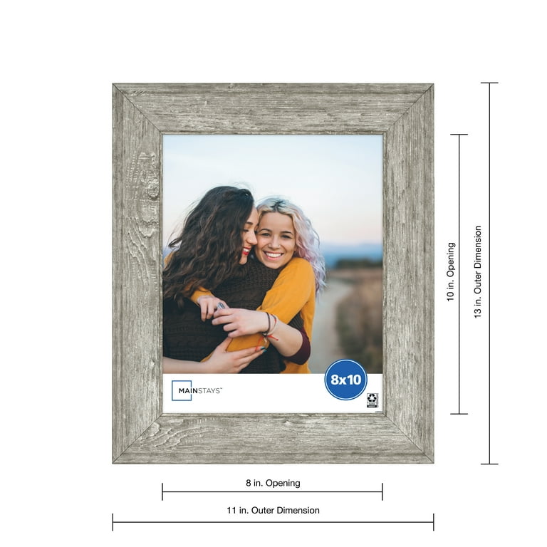 Mainstays – 8x10 Picture Frame – Rustic Gray Tabletop Photo Frame