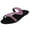 Pink, variant on Utoimkio Wedge Sandals for Women Wide Width Women's Casual Solid Crystal Roman Plus-size Flat Slippers Sandals Shoes