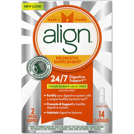 Align 24/7 Digestive Support Supplément probiotique, 14 count