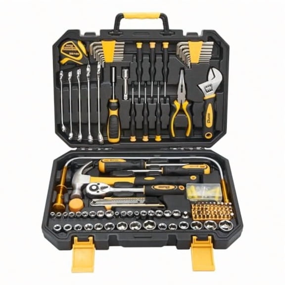 159 Piece Tool Set Tool Box Kit for Mechanic and Car General Household Home Tool Kit Basic Tool Kit for Home Auto Repair with Storage Case