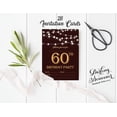 thumbnail image 3 of Darling Souvenir Brown Birthday Invitation Card Printable Elegant Fill or Write In Blank Party Invites 28 Pcs 5 x 7 Inches, 3 of 5