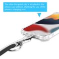 thumbnail image 3 of Phone Lanyard, Adjustable Universal Cell Phone Cord Strap, Phone Tether, for Neck Strap Crossbody Strap Wrist Strap, Compatible with most Phone Cases, with Keychain and Patch - Black, 3 of 5