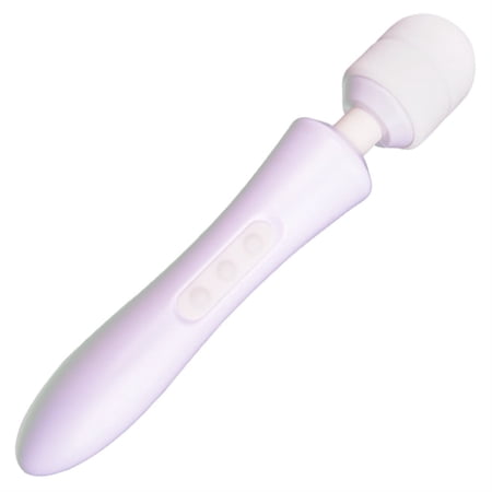 Happon Personal Handheld Vibrating Muscle Massager, Powerful, Wireless, Rechargeable, Compact, Cordless Electric Back Massager (White)