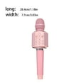 thumbnail image 3 of serony Micro Sans Fil Téléphone Intelligent Bluetooth-compatible Rechargeable KTV Karaoké Microphone Cuir Remplacement Portable Chant Rose, 3 of 7