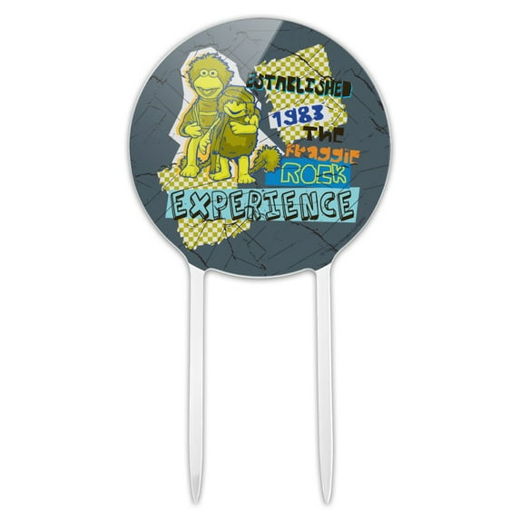 Acrylic The Fraggle Rock Experience Established 1983 Cake Topper Party Decoration for Wedding Anniversary Birthday Graduation