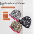 thumbnail image 1 of Gorro de ducha de doble capa de color, gorro acolchado impermeable, gorro de baño estampado, artículos de uso diario, 1 of 1