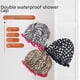 thumbnail image 1 of Gorro de ducha de doble capa de color, gorro acolchado impermeable, gorro de baño estampado, artículos de uso diario, 1 of 1