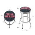 thumbnail image 2 of Trademark Gameroom Portland Trail Blazers Fade Chrome Ribbed Barstool, 2 of 5