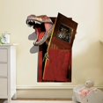 thumbnail image 4 of Jurassic World Dinosaur Breaking Door Wall Sticker para la decoración de la habitación de los niños, 11 Feliz Sencillez, 4 of 5