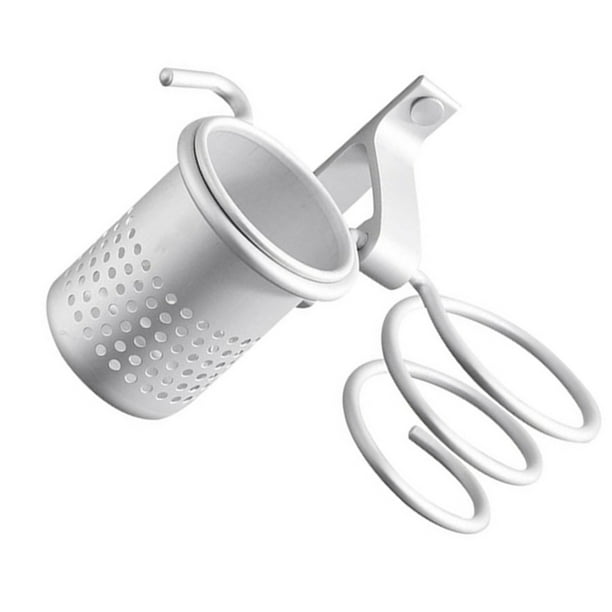 Inteprter Espacio duradero clasificado cuidadosamente de la estructura del estante del secador de pelo del cuarto de baño del soporte de la Accesorios de baño mate
