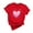 Red-Shirts, variant on Jsaierl Valentine's Day Shirts Womens Cute Love Heart Print Tees Work Short Sleeve Blouse Round Neck Holiday T-shirt Tops Valentines Day Gifts