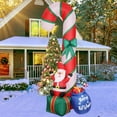 thumbnail image 3 of 9FT Christmas Inflatable Candy Cane Decorations Blow up Santa Claus Gifts with LED Lights Outdoor Decoration, 3 of 10