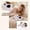 C, variant on Toddler Toys, Fat Seal Plush Toy Series, Soft Polyester Fabric, Desk Pet Pencil Palm Pal Display, White, 1 Pack