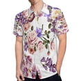 thumbnail image 4 of High Quality Hawaiian Shirts for Men Short Sleeve Aloha Beach Shirt Floral Summer Casual Button Down Shirts Blouses CL2HIX, 4 of 7