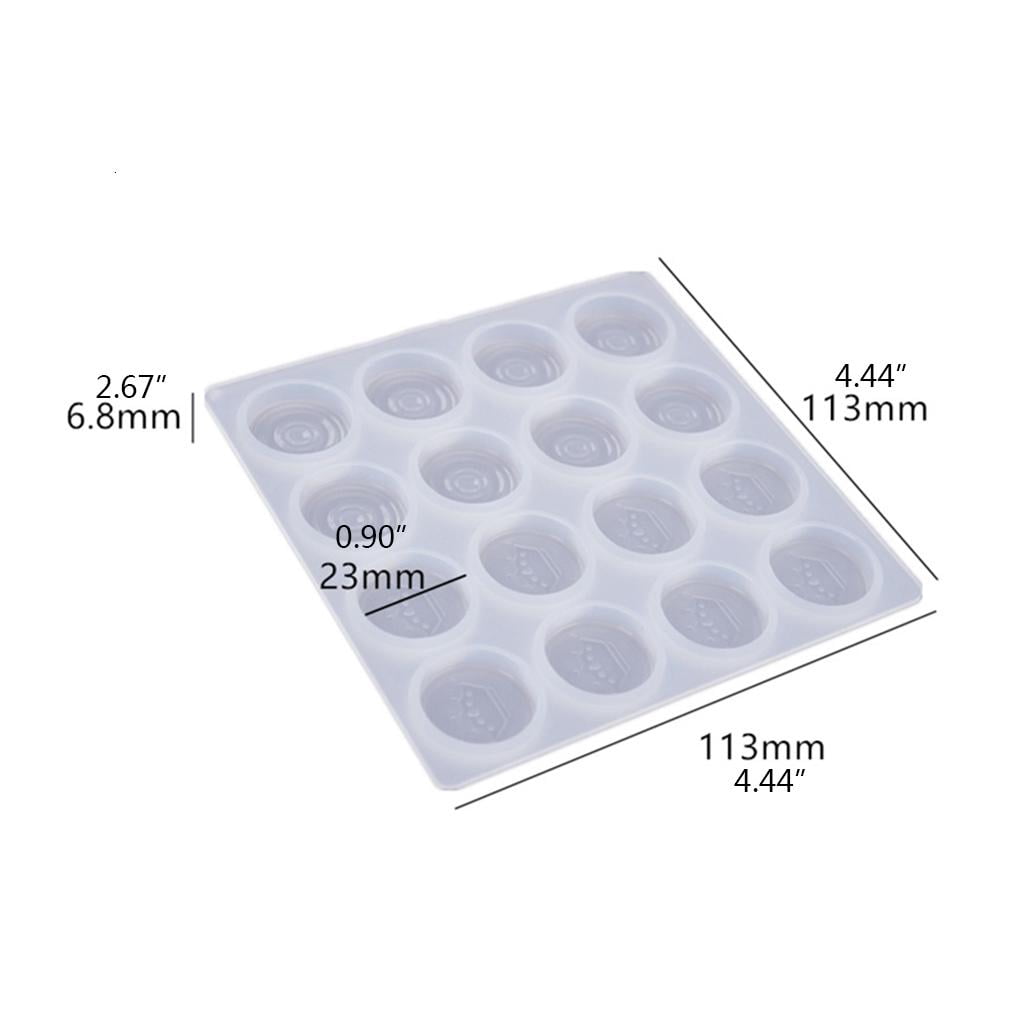 18 Pcs Chess Silicone Resin Mold Classic Checkers Board Crystal Epoxy Resin Kit