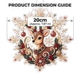thumbnail image 3 of Christmas Pearl Suncatcher Kit Diy Assembled Ornament 1Pc- Acrylic Snowflake Shape Board With Metal Chain And Dimensional Pearls For Holiday Window Display, 3 of 6