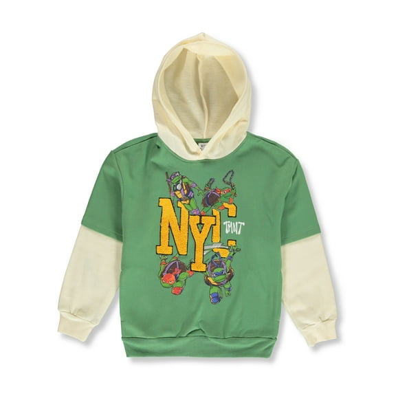 Teenage Mutant Ninja Turtles Boys' Composite Hoodie Color: green Size: 6 - 7