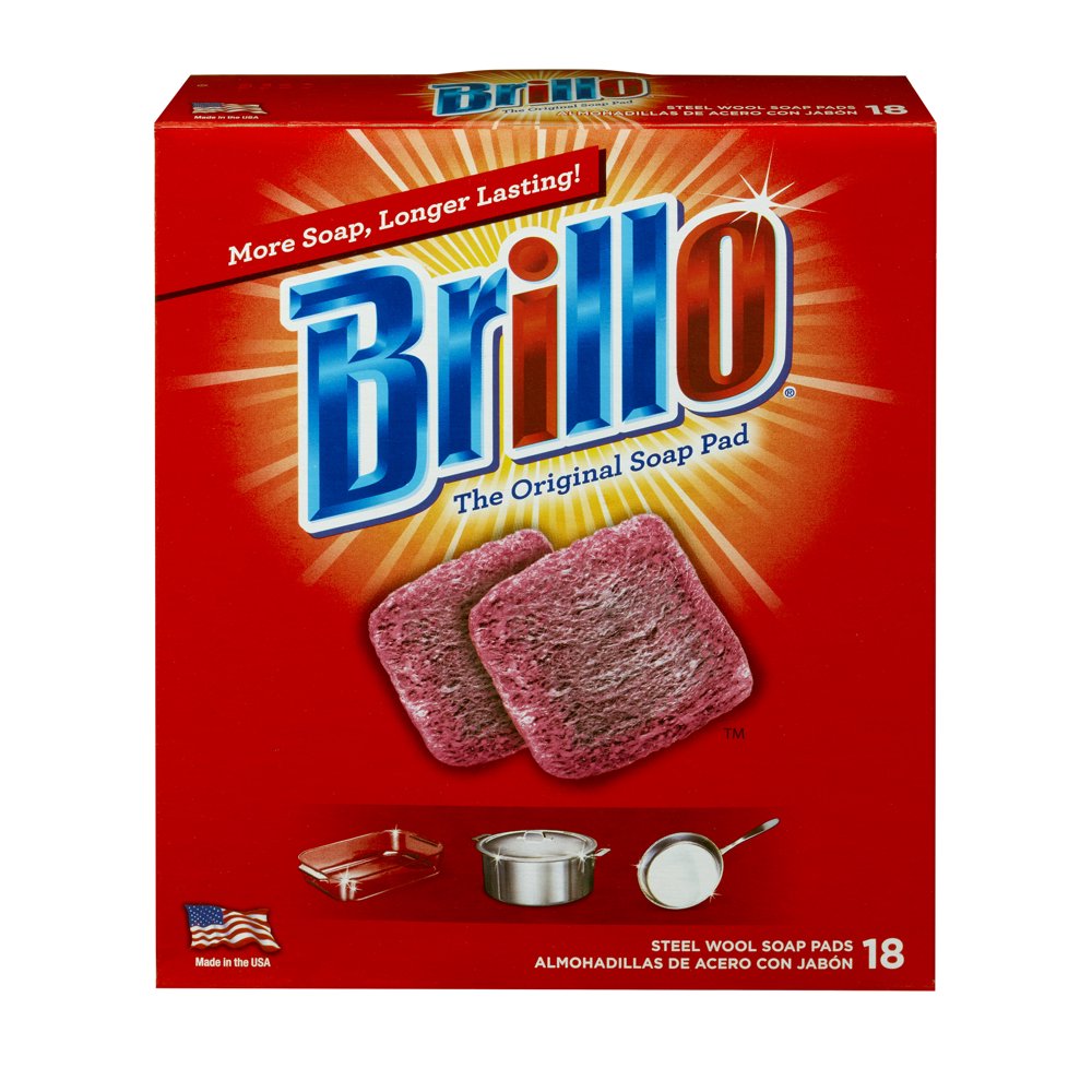 Brillo Steel Wool Soap Pads, 18 count