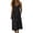 Black, variant on Womens Spaghetti Strap V Neck Sleeveless Midi Dress Button Down Low Back Casual Loose A Line Cami Dress with Pockets Summer Sundress Blue