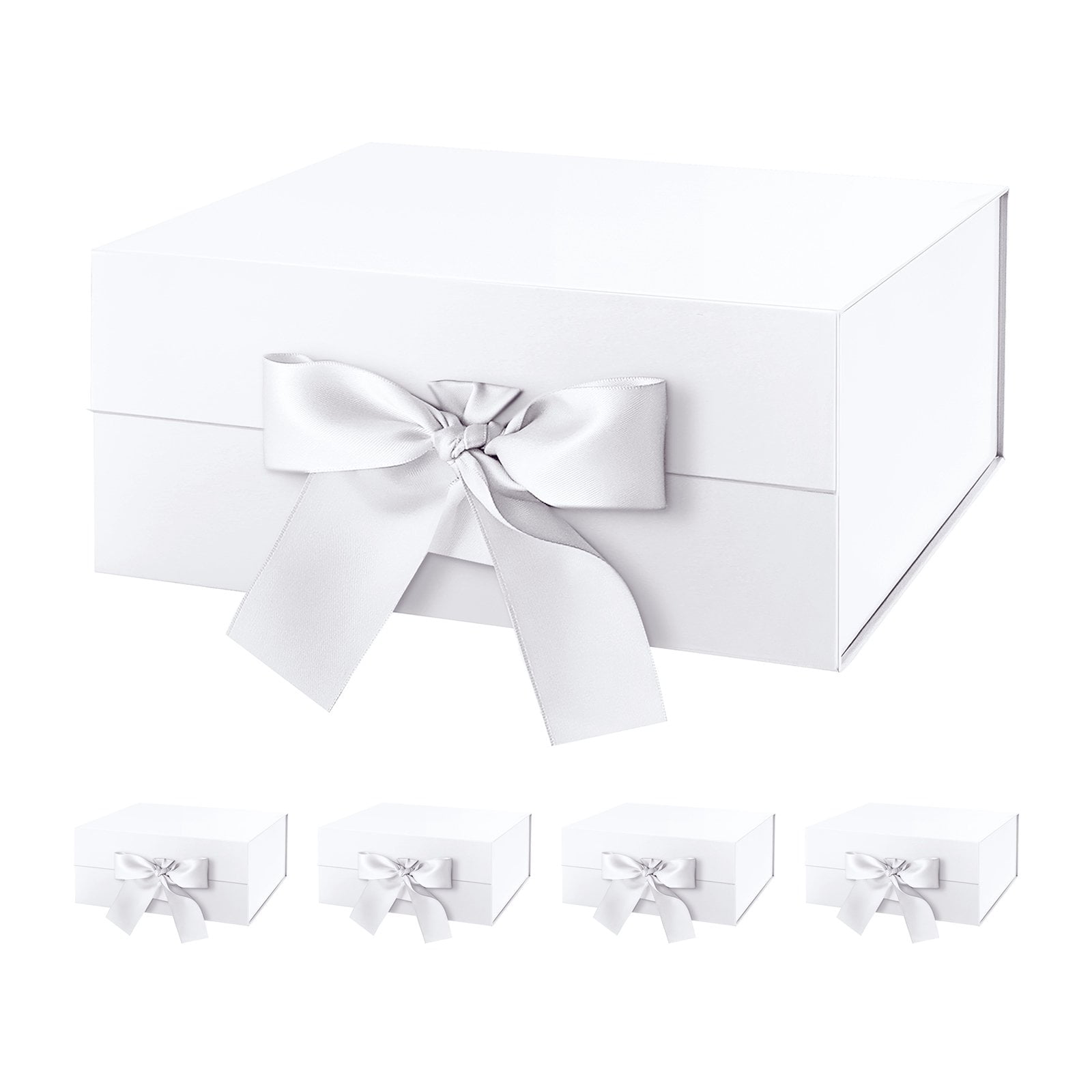 White-9x6.5x3.8 inches-5 Pack