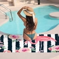 thumbnail image 7 of GZHJMY Beach Towel for Women Girls, Black and White Striped Flower Bath Towel, Oversized Lightweight Sport Towel, 31x51 Inch, 7 of 7